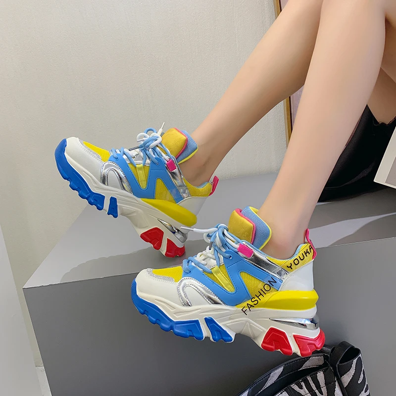 Ladies Sneakers Casual for Women Comfy Girl PU Leather Fabric Colorful Lace-up Mesh Platform Female Breathable Flat Shoes
Ladies Sneakers Casual for Women Comfy Girl PU Leather Fabric Colorful Lace-up Mesh Platform Female Breathable Flat Shoes