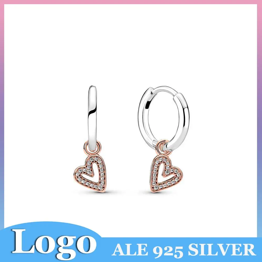 Original Logo 925 Sterling Silve Earring Fits Pandora Sparkling Freehand Heart Creoles Earrings Gift for Women Mother Friends
Original Logo 925 Sterling Silve Earring Fits Pandora Sparkling Freehand Heart Creoles Earrings Gift for Women Mother Friends