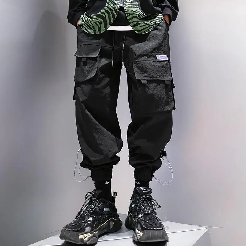 Men's Clothing Black Overalls Spring And Autumn Youth Loose Straight Tube Casual Versatile Drawstring Legged Harlan Long Pants
Men's Clothing Black Overalls Spring And Autumn Youth Loose Straight Tube Casual Versatile Drawstring Legged Harlan Long Pants