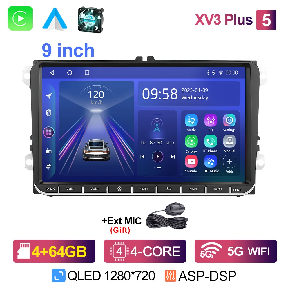 Автомобильный Мультимедийный Плеер LEHX 2Din Android 15 Для VW Skoda Golf 5 6 Touran Passat B6 B7 Polo - GPS-навигация
Автомобильный Мультимедийный Плеер LEHX 2Din Android 15 Для VW Skoda Golf 5 6 Touran Passat B6 B7 Polo - GPS-навигация