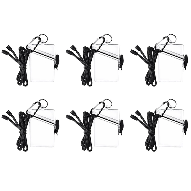 6 Pack Waterproof Id Card Badge Holder Case-Clear Waterproof Sports Case/Case Lanyards For Id&Keys Cards/Locker Dry Box
6 Pack Waterproof Id Card Badge Holder Case-Clear Waterproof Sports Case/Case Lanyards For Id&Keys Cards/Locker Dry Box