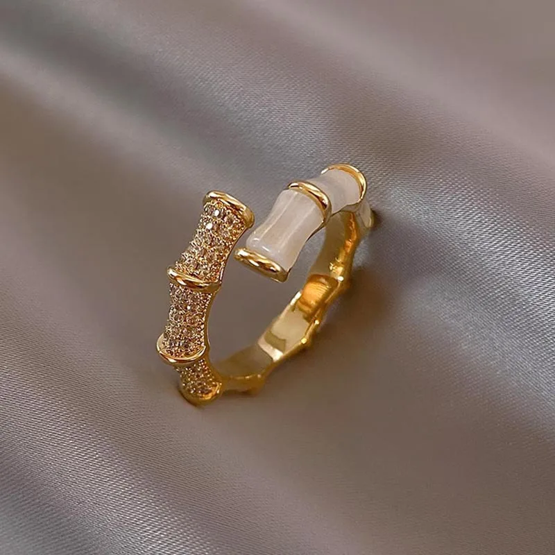 Unique Design Opal Bamboo Shape Adjustable Ring Opening Korean Woman Girl Party Luxury Fashion Jewellery Accessories Gifts
Unique Design Opal Bamboo Shape Adjustable Ring Opening Korean Woman Girl Party Luxury Fashion Jewellery Accessories Gifts
