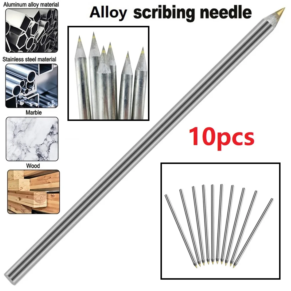 10Pcs Carbide Scriber Hand Cutter Hard Metal Hardened Materials Mark Precise Marking Function For Stainless Steel Ceramic
10Pcs Carbide Scriber Hand Cutter Hard Metal Hardened Materials Mark Precise Marking Function For Stainless Steel Ceramic