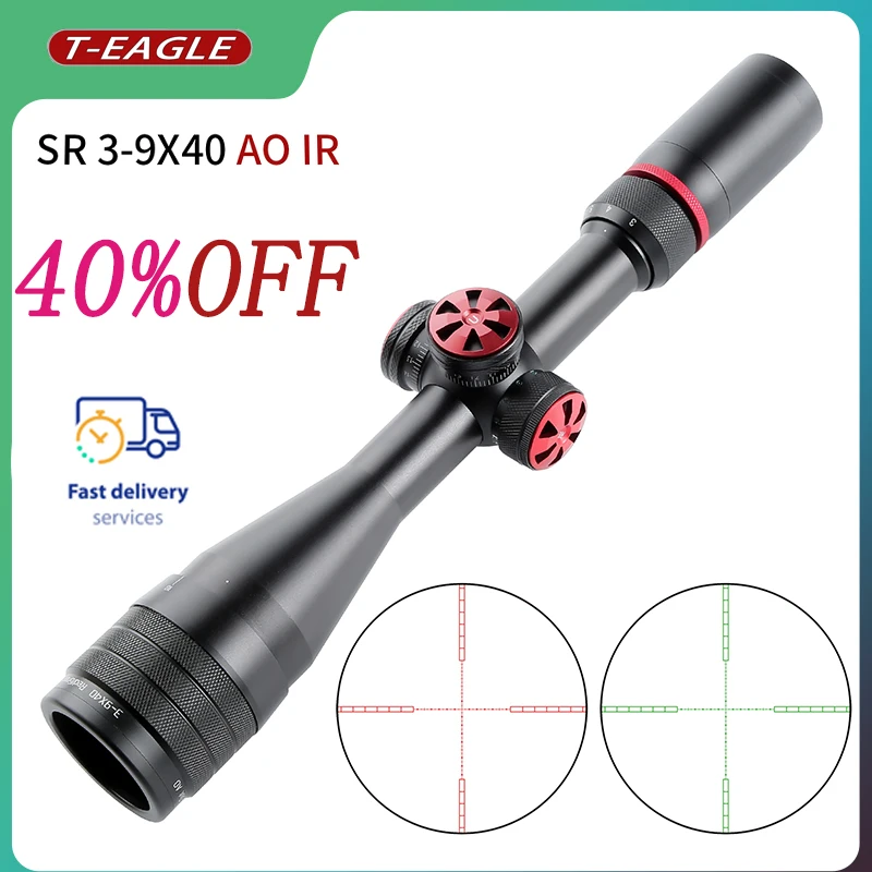 T-EAGLE SR 3-9X40 Tactical Hunting Riflescope Airsoft PCP Wepons Accessories illumination Spotting Optical illumination Sight
T-EAGLE SR 3-9X40 Tactical Hunting Riflescope Airsoft PCP Wepons Accessories illumination Spotting Optical illumination Sight