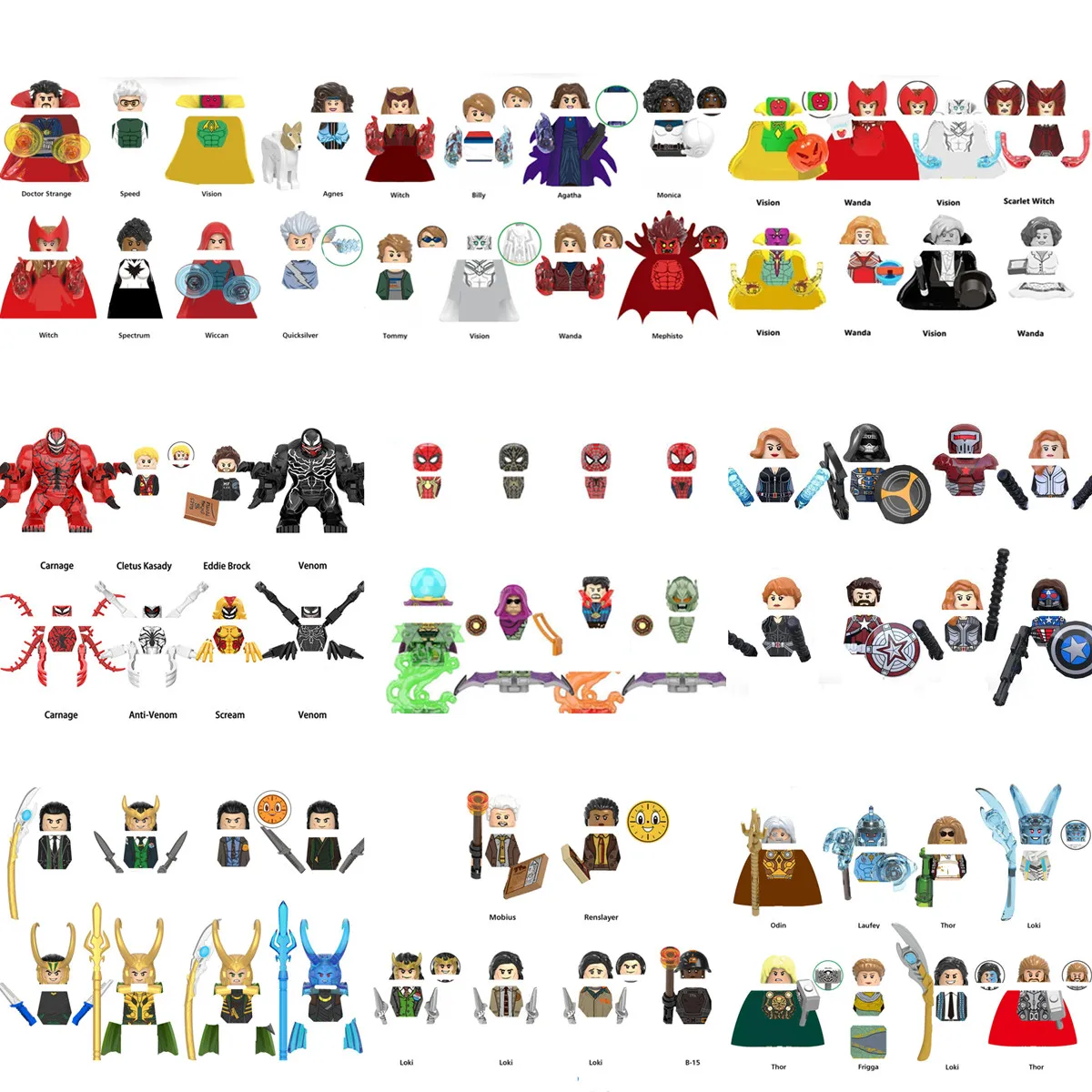 Marvel Avengers Black Widow Spiderman Mini Dolls IronMan Loki Thor Ironman Figures Building Brick Block Hulk Thanos Deadpool Toy
Marvel Avengers Black Widow Spiderman Mini Dolls IronMan Loki Thor Ironman Figures Building Brick Block Hulk Thanos Deadpool Toy