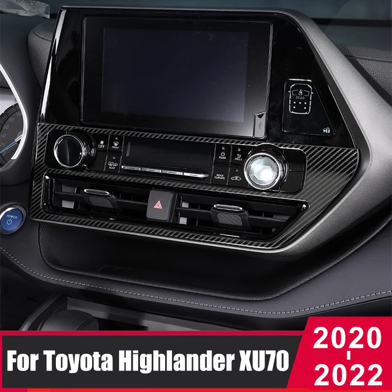 Car Styling Center Console Air Conditioner CD Panel Cover Trim For Toyota Highlander Kluger XU70 2020 2021 2022 2023 Accessories 
Car Styling Center Console Air Conditioner CD Panel Cover Trim For Toyota Highlander Kluger XU70 2020 2021 2022 2023 Accessories