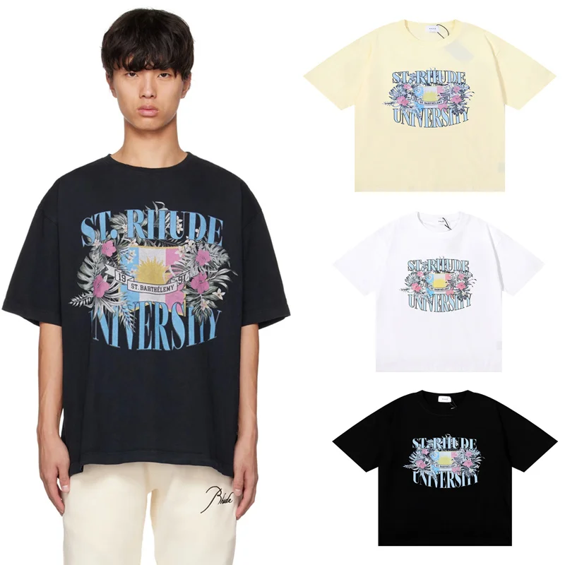 RHUDE T Shirt Casual 2023 Men Women High Quality Flag Flower Printing T-Shirts Oversize Rhude Tees Top
RHUDE T Shirt Casual 2023 Men Women High Quality Flag Flower Printing T-Shirts Oversize Rhude Tees Top