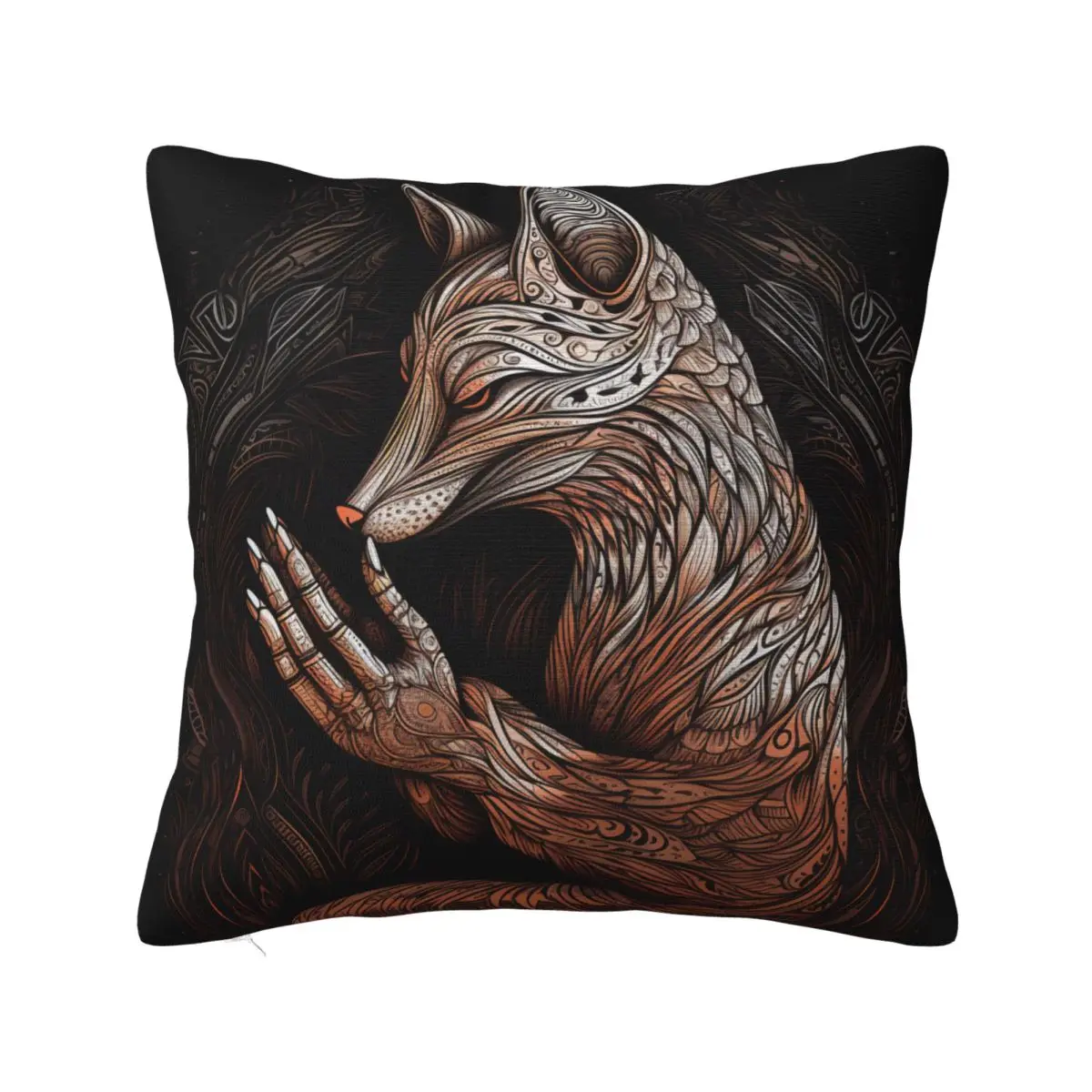 Fox Pillow Case Intricate Lines Illustration Polyester Sofa Pillowcase Zipper Summer Luxury Cover
Fox Pillow Case Intricate Lines Illustration Polyester Sofa Pillowcase Zipper Summer Luxury Cover