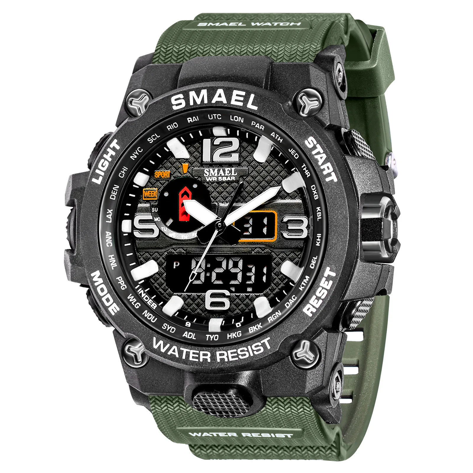 Men's Military Watch Outdoor Sports Electronic Watch Tactical Army Wristwatch LED Stopwatch Waterproof Digital Students Male
Men's Military Watch Outdoor Sports Electronic Watch Tactical Army Wristwatch LED Stopwatch Waterproof Digital Students Male