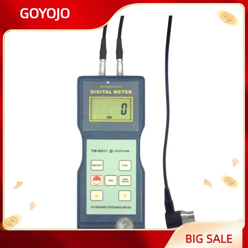 Digital Ultrasonic Thickness Gauge Steel Meter Economic TM8810 Range 1.5-200mm
Digital Ultrasonic Thickness Gauge Steel Meter Economic TM8810 Range 1.5-200mm