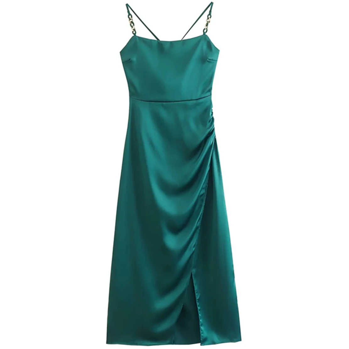Maxdutti Datin Silk Jewellery Chain Strap Midi Dress Women French Style Fashion Party Dress
Maxdutti Datin Silk Jewellery Chain Strap Midi Dress Women French Style Fashion Party Dress