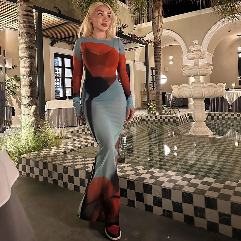 Adogirl 2023 Summer New Women Fashion O Neck Print Sexy Mesh See-through Slim Slit Pullover Dress Street Hipster Casual Dresses
Adogirl 2023 Summer New Women Fashion O Neck Print Sexy Mesh See-through Slim Slit Pullover Dress Street Hipster Casual Dresses