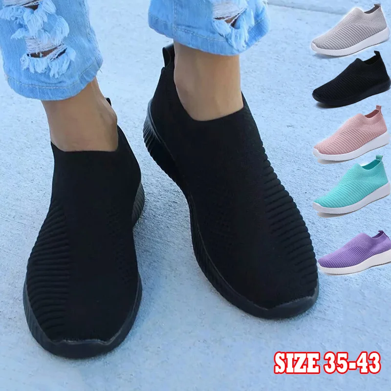 Women Flats New Arrival Tenis Designer Shoes Slip On Women Loafers Soft Sock Sneakers Shoes Women Outdoor Plus Size Shoes Female
Women Flats New Arrival Tenis Designer Shoes Slip On Women Loafers Soft Sock Sneakers Shoes Women Outdoor Plus Size Shoes Female