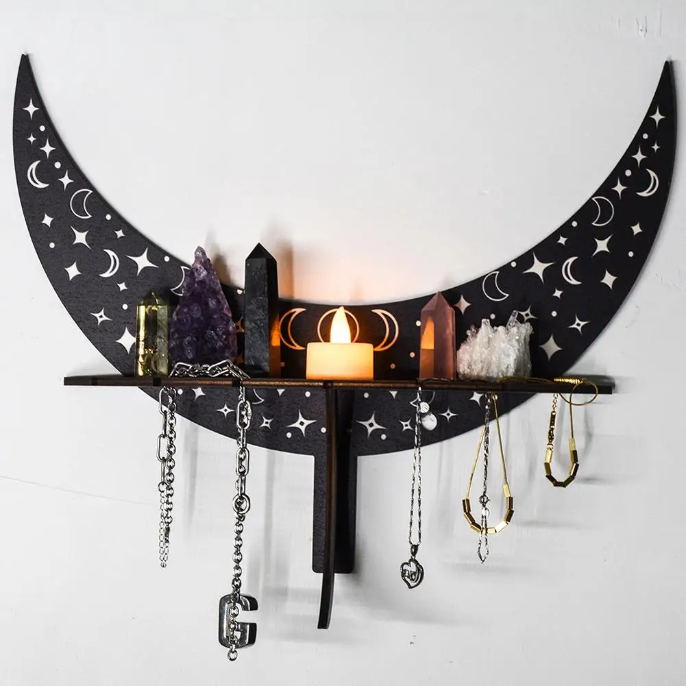 Crystal Black Hanging Witch Hand And Wooden Stand Crystal Stone Shelving Bohemian Shelves Stand Stand Decorative Wall Display
Crystal Black Hanging Witch Hand And Wooden Stand Crystal Stone Shelving Bohemian Shelves Stand Stand Decorative Wall Display