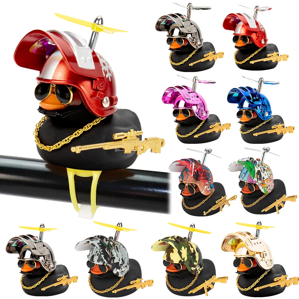 Broken Wind Rubber Duck With Helmet Pendant Yellow Duck Road Bike Motor Helmet Riding Bicycle Accessories Car Decoration
Broken Wind Rubber Duck With Helmet Pendant Yellow Duck Road Bike Motor Helmet Riding Bicycle Accessories Car Decoration