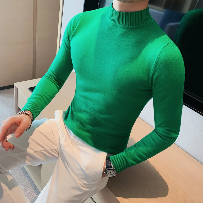 2023 Male High End Fashion Brand Knitted Pullover Sweater Men Half Turtle Neck Autum Winter Woolen Casual Jumper Clothes S-4XL
2023 Male High End Fashion Brand Knitted Pullover Sweater Men Half Turtle Neck Autum Winter Woolen Casual Jumper Clothes S-4XL