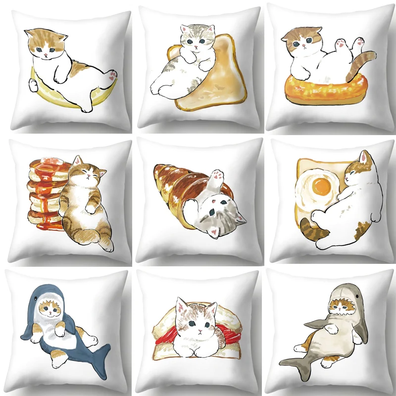 45*45cm Modern Simple Cute Cat Pillow Cover Home Sofa Decorative Pillowcase Bedroom Cushion Cover Decorations
45*45cm Modern Simple Cute Cat Pillow Cover Home Sofa Decorative Pillowcase Bedroom Cushion Cover Decorations