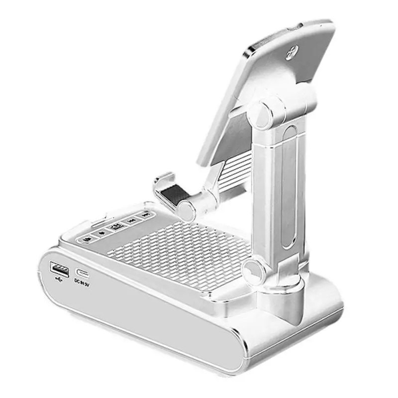 Mobile Phone Holder With Charger Fast Charger With Stereo U Disk Card Slot Free Angles Adjustable Height Multifunctional Phone
Mobile Phone Holder With Charger Fast Charger With Stereo U Disk Card Slot Free Angles Adjustable Height Multifunctional Phone