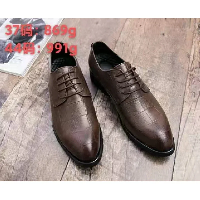 

Men's Shoes 2023 New Working Wear Suit Wear-Resistant Casual Leather Shoes Men's Black Sports Board Shoes Autumn Tide Shoes
