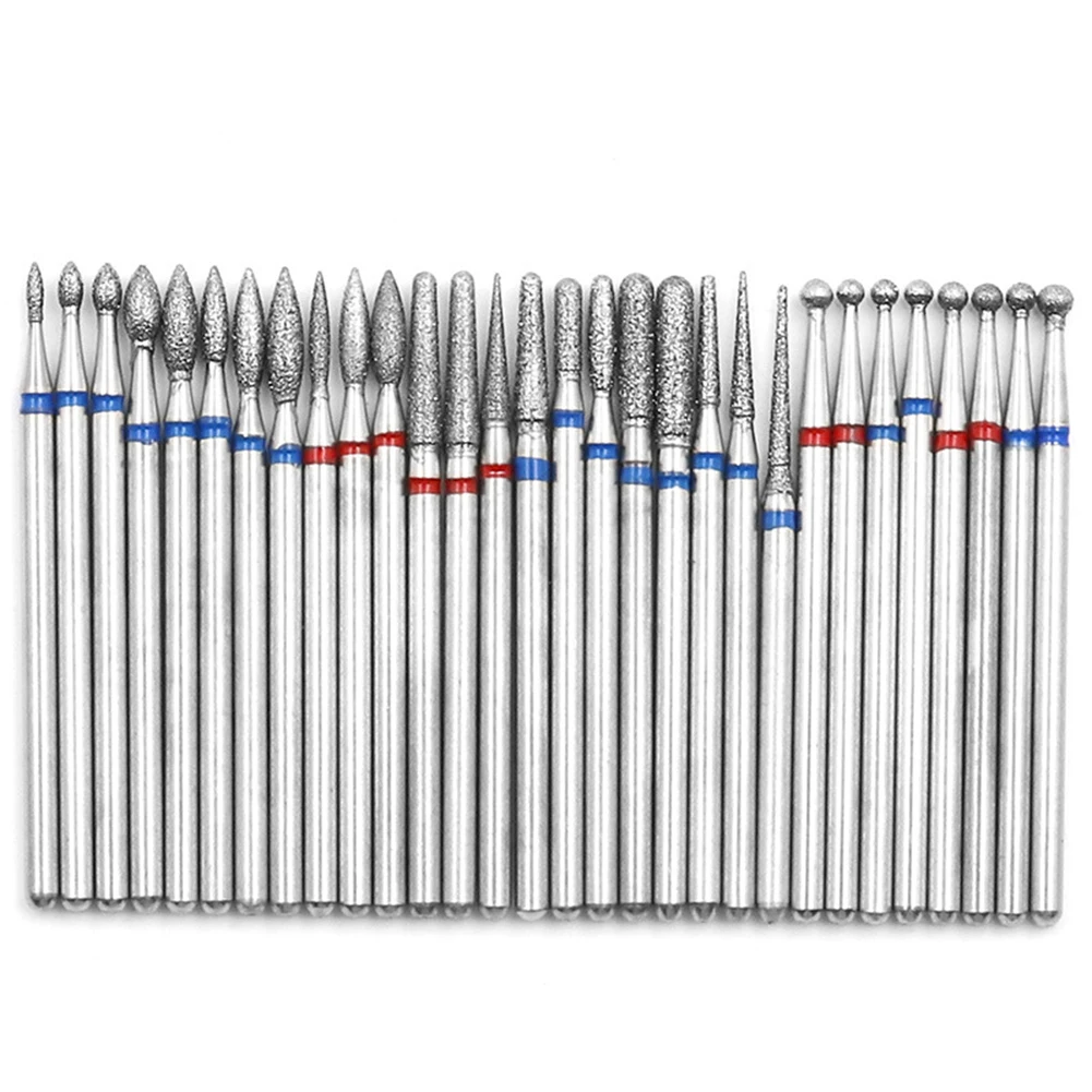 30pcs Diamond Burr Diamond Nail Drill Bit Set For Manicure Electric Rotary Burr Accessories For Glass Plastics Rotary Tools
30pcs Diamond Burr Diamond Nail Drill Bit Set For Manicure Electric Rotary Burr Accessories For Glass Plastics Rotary Tools