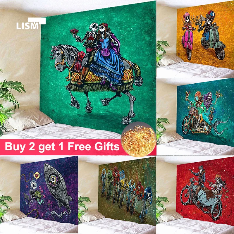 Mexican Carnival Sugar Skull Tapestry Living Room Decoration Mexican Death Day Wall Mount Wall Tapestries Abstract
Mexican Carnival Sugar Skull Tapestry Living Room Decoration Mexican Death Day Wall Mount Wall Tapestries Abstract