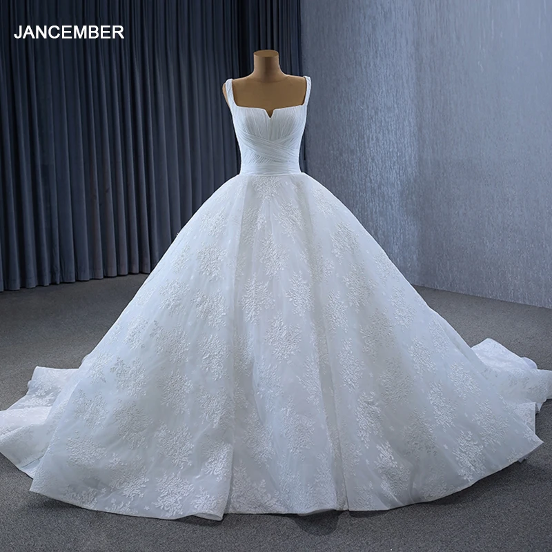Jancember Perfect Фирменные новые свадебные платья для женщин на шнуровке тонких