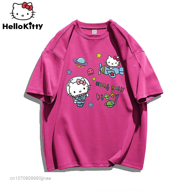 Summer New Hello Kitty Cartoon Oversize T Shirt Korean Style Short Sleeve Shirt Women Fashion Cotton Cothes For Y2k Girls Couple
Summer New Hello Kitty Cartoon Oversize T Shirt Korean Style Short Sleeve Shirt Women Fashion Cotton Cothes For Y2k Girls Couple