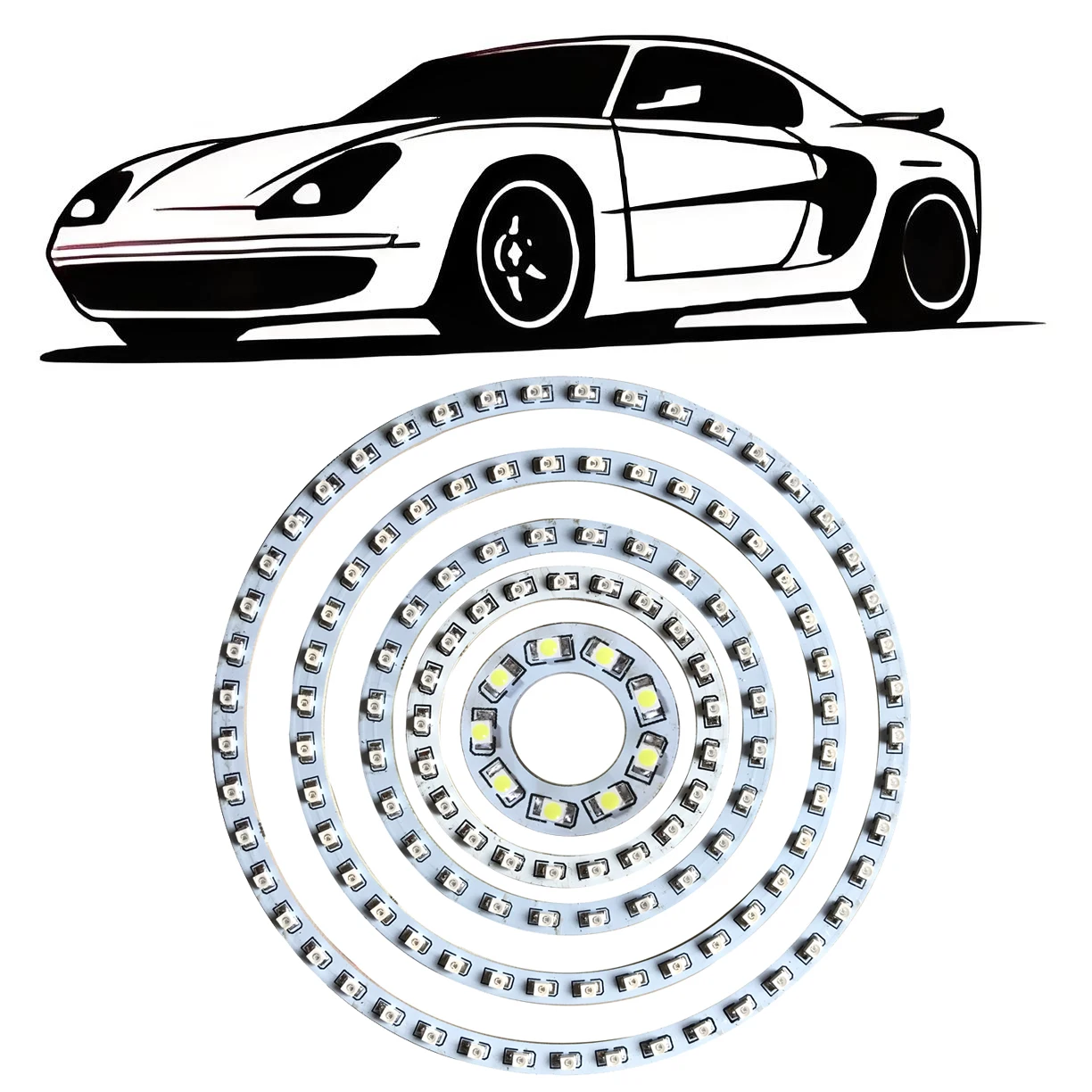 1 шт. x DC12V автомобильные светодиодные фары 30 мм 120 мм 70 мм 160 мм ангельские глазки Halo кольцевой светильник DC12v 3W
1 шт. x DC12V автомобильные светодиодные фары 30 мм 120 мм 70 мм 160 мм ангельские глазки Halo кольцевой светильник DC12v 3W