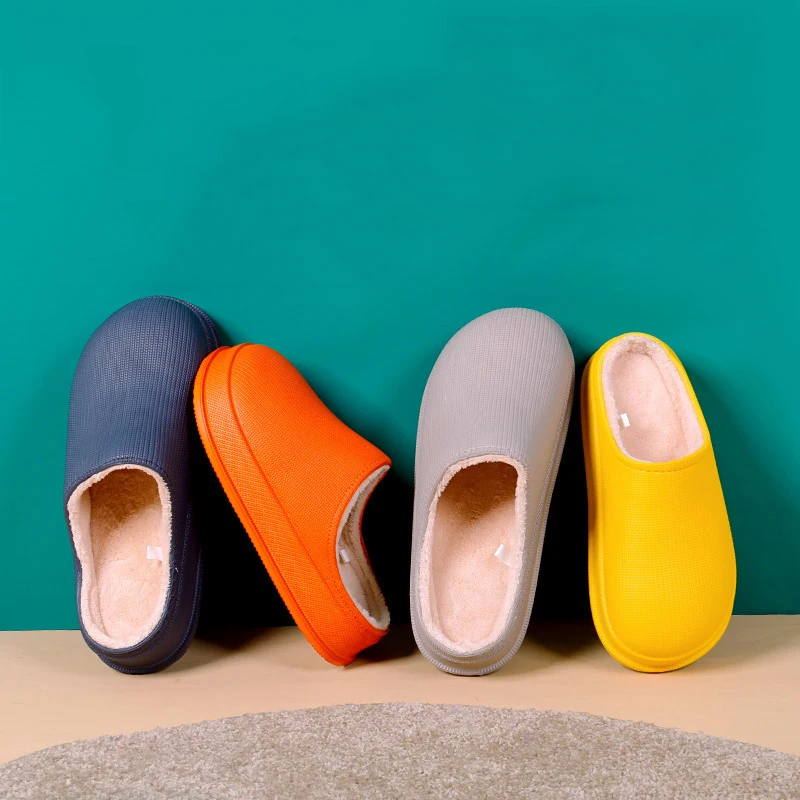 Женские Водонепроницаемые Нескользящие домашние тапочки, теплые меховые тапочки из ЭВА, плюшевая домашняя хлопковая обувь для женщин, зимн... 
Женские Водонепроницаемые Нескользящие домашние тапочки, теплые меховые тапочки из ЭВА, плюшевая домашняя хлопковая обувь для женщин, зимн...