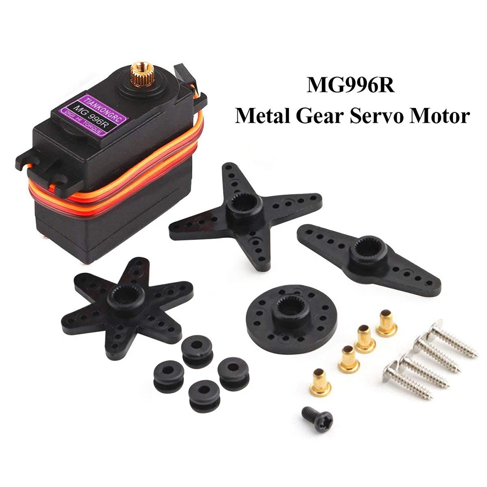 

MG996R Metal Gears Digital Torque Servo Motor for Truck Racing Futaba JR Car RC Helicopter Boat Toys DIY Replacement Accessories