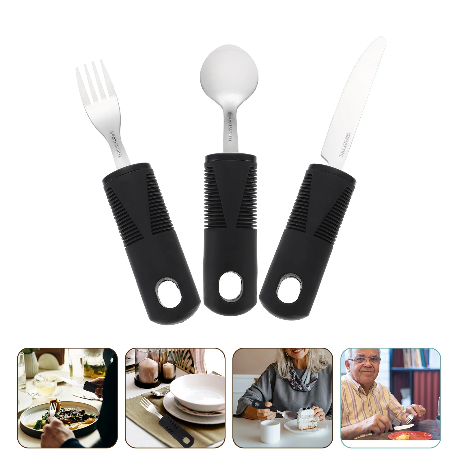Adaptive Utensils Spoon Silverware Fork Eating Cutleryelderly Weighted Builtparkinsons Disabled Special Flatware Spoons Travel
Adaptive Utensils Spoon Silverware Fork Eating Cutleryelderly Weighted Builtparkinsons Disabled Special Flatware Spoons Travel