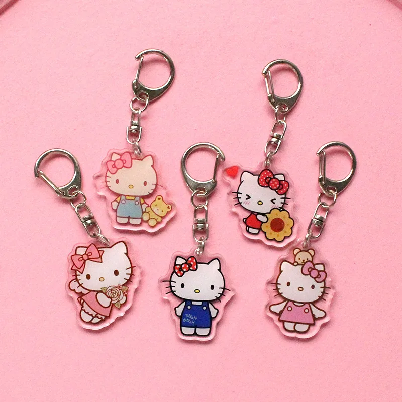 Cartoon Anime Hello Kitty Pendant Acrylic Clear Keychain Kawaii Girl Heart Backpack Pendants Car Key Ring Decor Children Gift
Cartoon Anime Hello Kitty Pendant Acrylic Clear Keychain Kawaii Girl Heart Backpack Pendants Car Key Ring Decor Children Gift