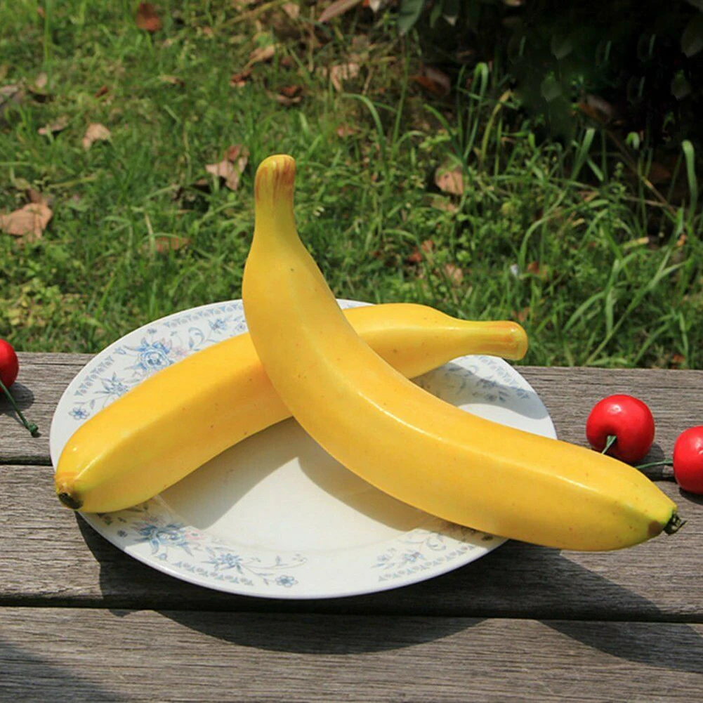 2pcs Artificial Banana Decorative Plastic Fake Fruit Bananas Simulate Banana Model Party Home Desktop Photography Pendant Decor
2pcs Artificial Banana Decorative Plastic Fake Fruit Bananas Simulate Banana Model Party Home Desktop Photography Pendant Decor