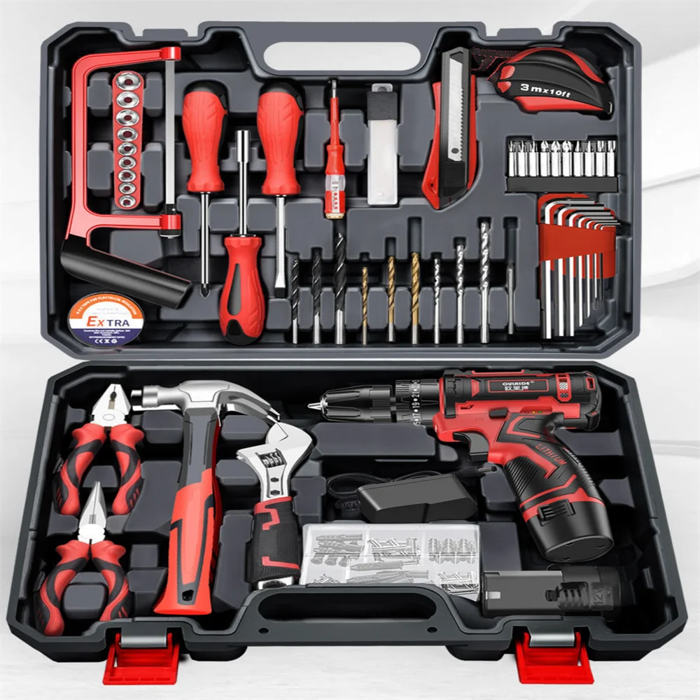 New Low price Electric hand drill hardware toolbox, electric drill electric screwdriver universal set, metal wall plate
New Low price Electric hand drill hardware toolbox, electric drill electric screwdriver universal set, metal wall plate