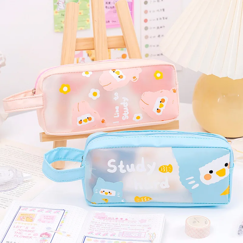 Cartoon Animal Large Capacity Pencil Bag Stationery Holder PVC Cartoon Pen Case Simple Ins Cute Student Zipper Pencil Pouch
Cartoon Animal Large Capacity Pencil Bag Stationery Holder PVC Cartoon Pen Case Simple Ins Cute Student Zipper Pencil Pouch