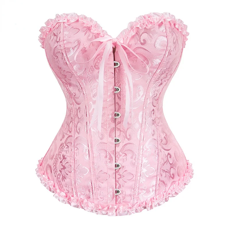 Plus Size S-6XL Apricot Red Pink Steampunk Korset Women Lingeries Dance Wearing Costumes Floral Lace Boned Corsets And Bustiers
Plus Size S-6XL Apricot Red Pink Steampunk Korset Women Lingeries Dance Wearing Costumes Floral Lace Boned Corsets And Bustiers