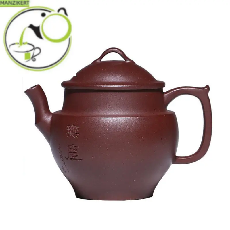 

150ml Yixing Famous Artists Purple Clay Teapots Handmade Tea Pot Raw Ore Dragon Blood Sand Kettle Chinese Zisha Tea Set Teaware