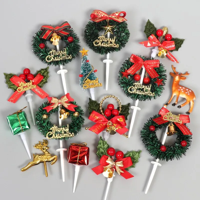 Christmas Cake Decorations Xmas Cake Toppers Santa Deer Star Tree Bell Garland Festive topper for Christmas Party Supplies
Christmas Cake Decorations Xmas Cake Toppers Santa Deer Star Tree Bell Garland Festive topper for Christmas Party Supplies