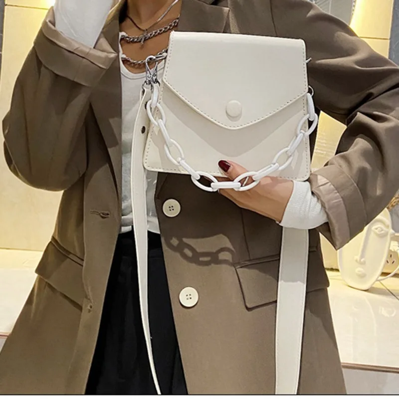 New Small Women Handbag Thick Chain PU Leather Crossbody Bags Women Summer Shoulder Bag Ladies Shopping Bag Solid Color Handbag 
New Small Women Handbag Thick Chain PU Leather Crossbody Bags Women Summer Shoulder Bag Ladies Shopping Bag Solid Color Handbag