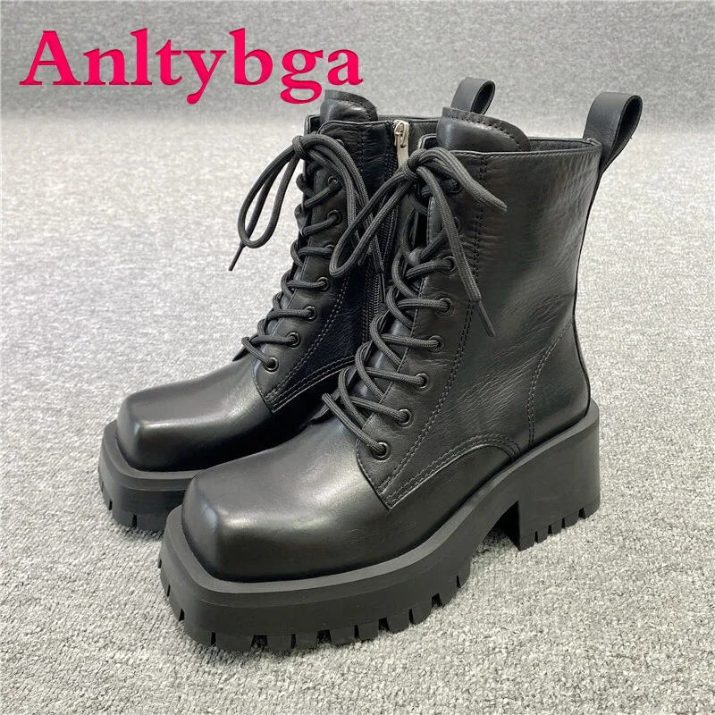 Демисезонные Новые короткие ботинки, высокие мотоциклетные ботинки на толстой подошве, ботинки из натуральной кожи, женские короткие ботинки с квадратным носком
Демисезонные Новые короткие ботинки, высокие мотоциклетные ботинки на толстой подошве, ботинки из натуральной кожи, женские короткие ботинки с квадратным носком