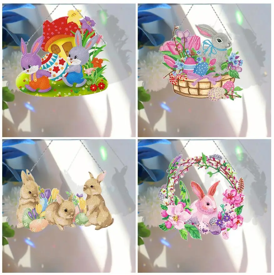 DIY Diamond Painting Wreath Easter Bunny Eggs Wreath with Light Hanging Ornaments Rhinestone Embroidery Art Crafts Home Decor
DIY Diamond Painting Wreath Easter Bunny Eggs Wreath with Light Hanging Ornaments Rhinestone Embroidery Art Crafts Home Decor