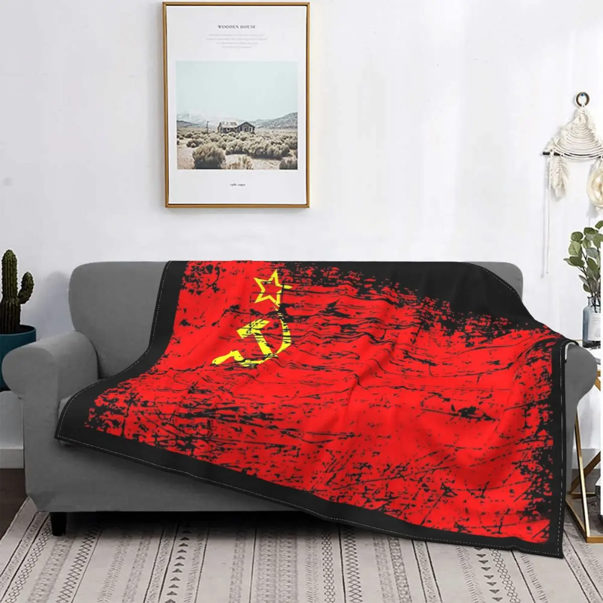 Soviet Union USSR Russia Flag Blanket Flannel Textile Decor Socialist Super Warm Throw Blankets for Bed Couch Plush Thin Quilt
Soviet Union USSR Russia Flag Blanket Flannel Textile Decor Socialist Super Warm Throw Blankets for Bed Couch Plush Thin Quilt