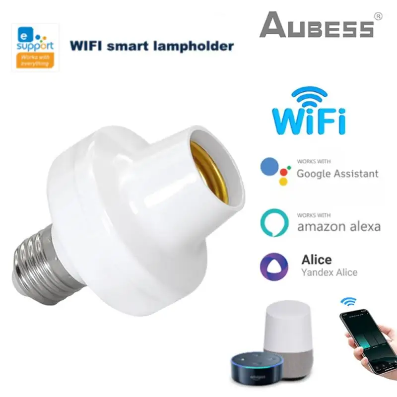 EWeLink Wifi Smart Lamp Holder E27 LED Light Bulbs Adapter Light Socket Via EWelink App Voice Control Via Alexa Google Home
EWeLink Wifi Smart Lamp Holder E27 LED Light Bulbs Adapter Light Socket Via EWelink App Voice Control Via Alexa Google Home