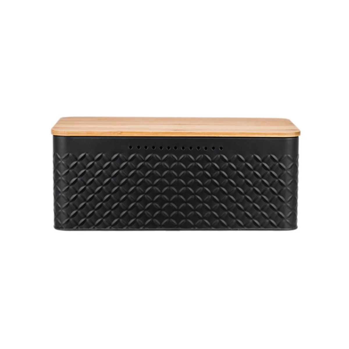Bread Bin,Innovative Bread Box Thanks to Carbon Coating,with Integrated Ventilation Holes,Including Bamboo Lid Black
Bread Bin,Innovative Bread Box Thanks to Carbon Coating,with Integrated Ventilation Holes,Including Bamboo Lid Black