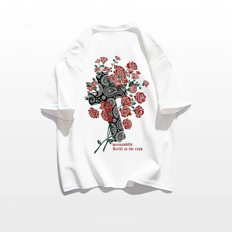 2023 Fashion New Men Women Tshirt 100%Cotton Summer T Shirts Flower Graphic Tops Tees Female Black/White Clothing Free Shipping
2023 Fashion New Men Women Tshirt 100%Cotton Summer T Shirts Flower Graphic Tops Tees Female Black/White Clothing Free Shipping