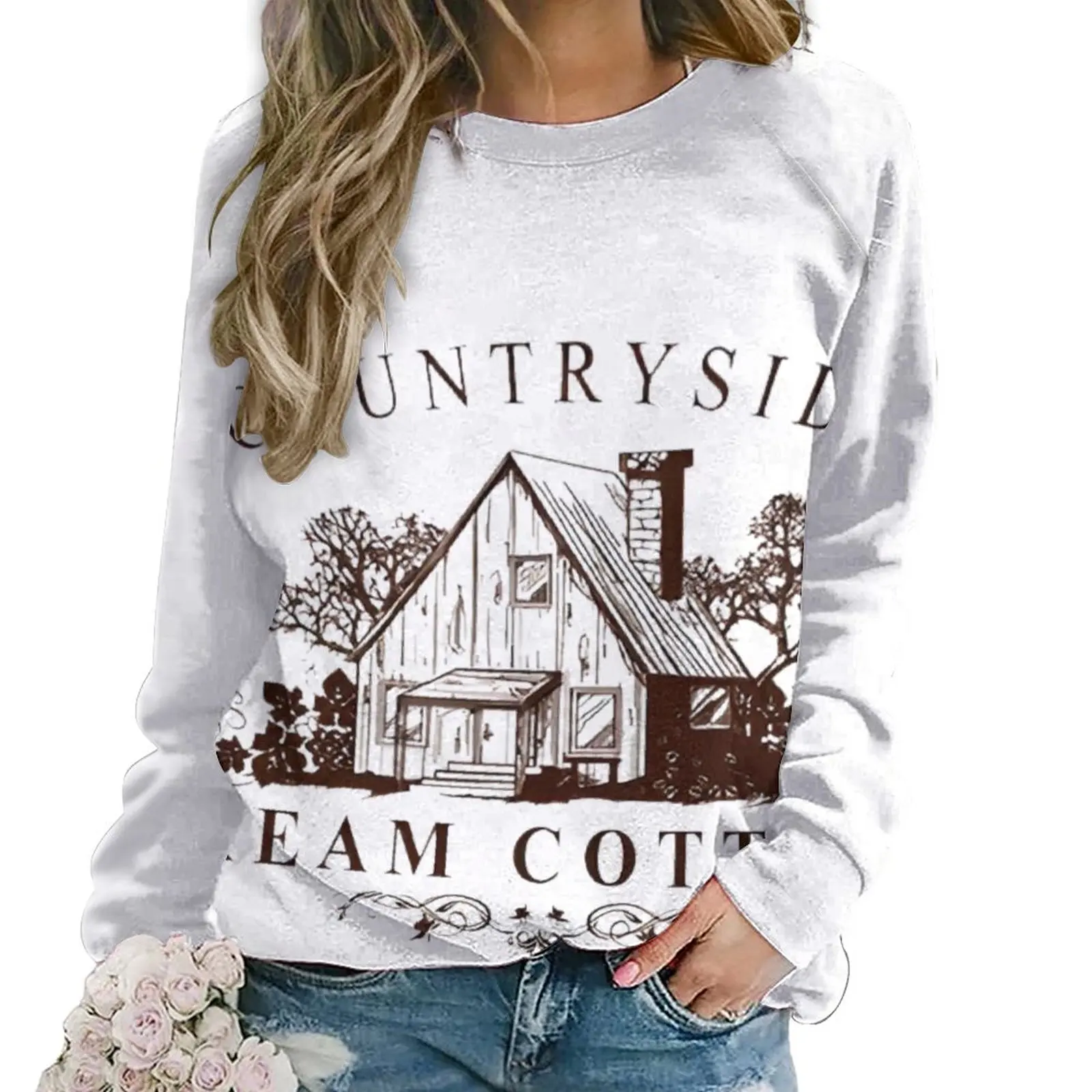 Women'S High-Quality Pattern Printing, Fashionable And Minimalist Spring/Summer Sweaters, Available In Extra Large For Customiza
Women'S High-Quality Pattern Printing, Fashionable And Minimalist Spring/Summer Sweaters, Available In Extra Large For Customiza