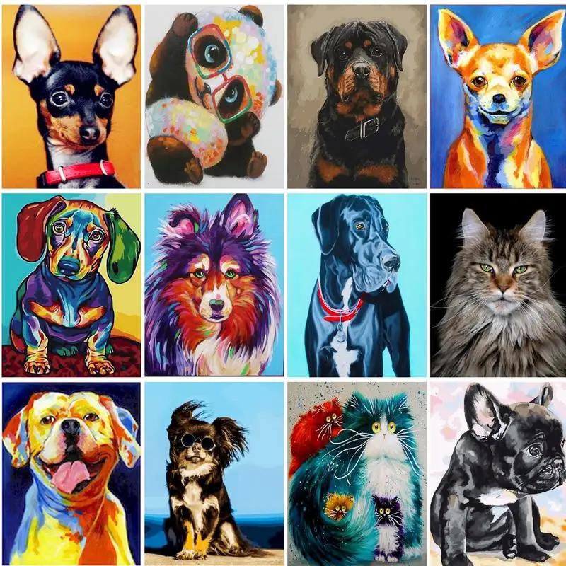 PhotoCustom Picture By Number Animals Kits DIY Gift Painting By Number Dog On Canvas HandPainted Home Decoration Art Gift
PhotoCustom Picture By Number Animals Kits DIY Gift Painting By Number Dog On Canvas HandPainted Home Decoration Art Gift
