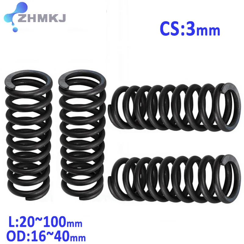 3mm Wire Dia Steel Compression Spring Return Springs Steel OD 16~40mm Length 20-100mm High Elastic Blackening Pressure Spring
3mm Wire Dia Steel Compression Spring Return Springs Steel OD 16~40mm Length 20-100mm High Elastic Blackening Pressure Spring