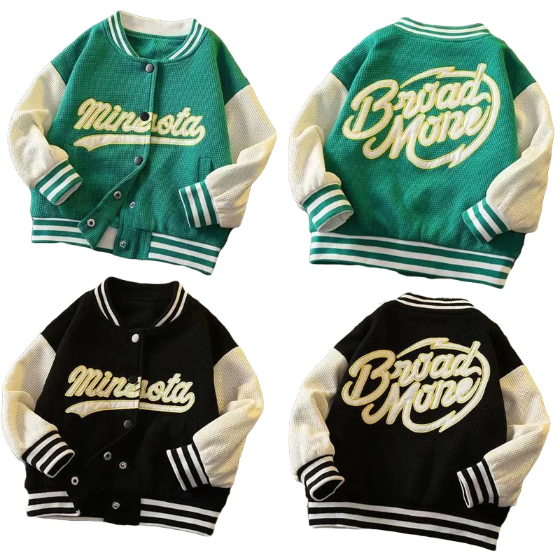 Kids Jackets Letter Print Baseball Uniform Children's Clothing Autumn 2022 New Boys Girls Fashion Zipper Baby Casual Outerwear
Kids Jackets Letter Print Baseball Uniform Children's Clothing Autumn 2022 New Boys Girls Fashion Zipper Baby Casual Outerwear
