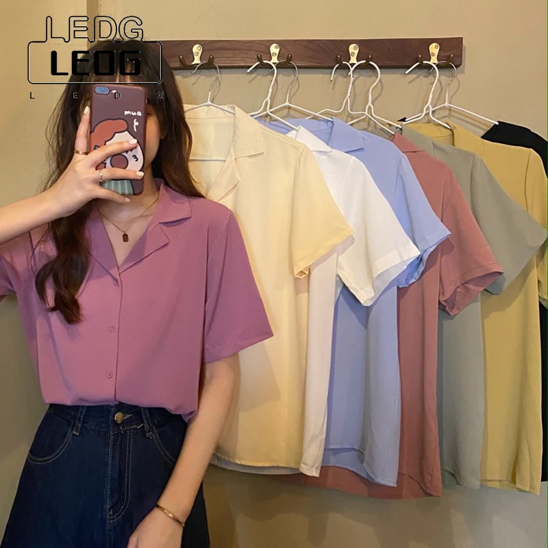 LEDP Blouse Summer Fashion Short Sleeve Notch Office Ladies White Shirt Top Designer Suit Collar Ladies Shirt Y2k Top Fashion
LEDP Blouse Summer Fashion Short Sleeve Notch Office Ladies White Shirt Top Designer Suit Collar Ladies Shirt Y2k Top Fashion